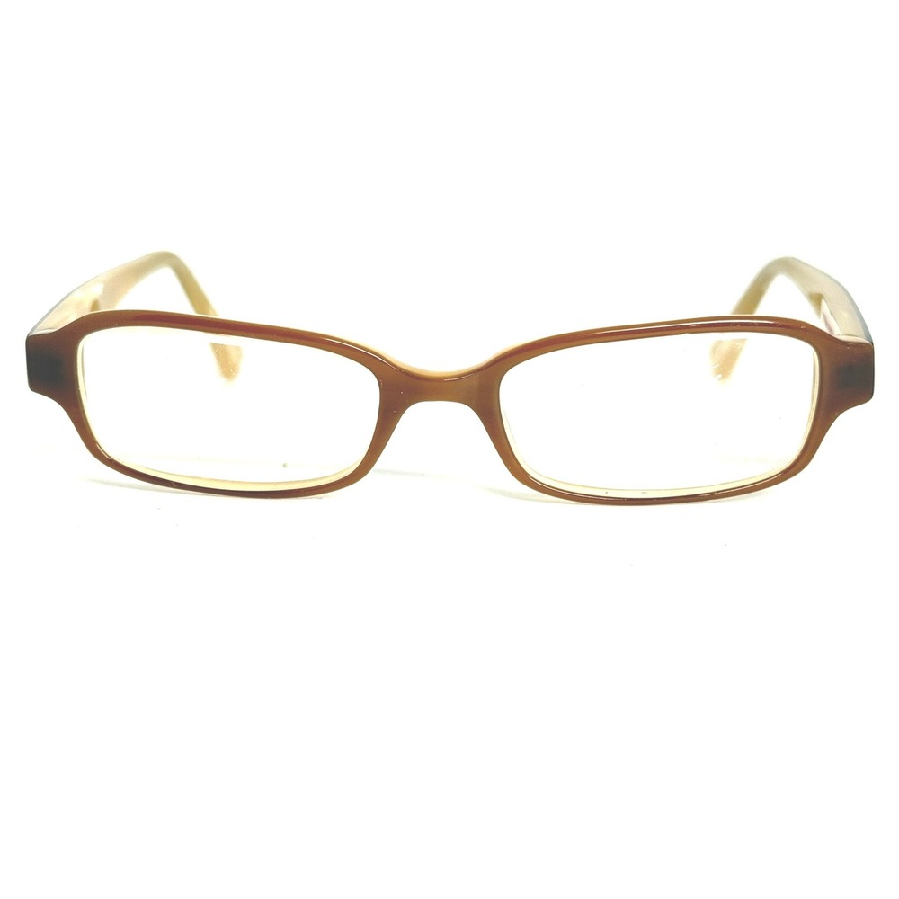 Nike 7004 250 Brown Beige Rectangular Eyeglasses Frames 50-16-145 Mens Womens